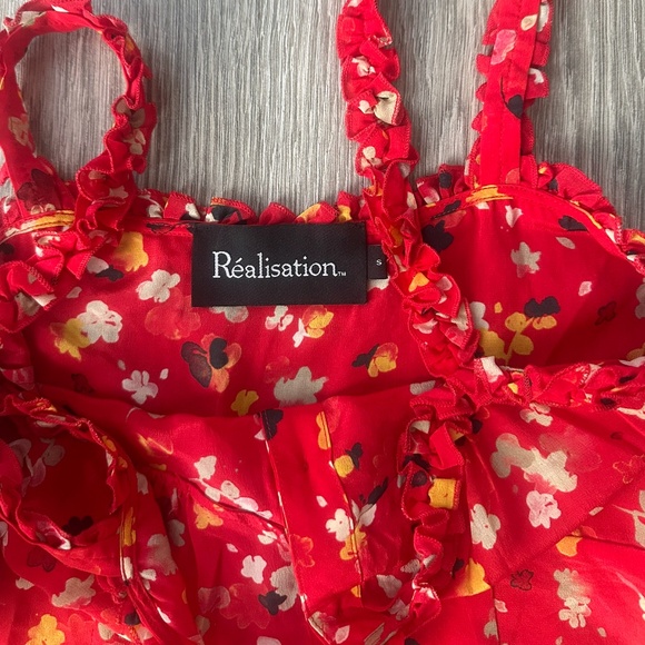 Réalisation Par Juliet Mini Dress in Rouge Fleur - Picture 3 of 4